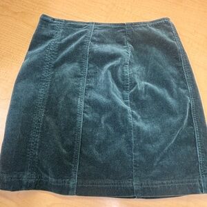 PacSun Teal Corduroy Skirt